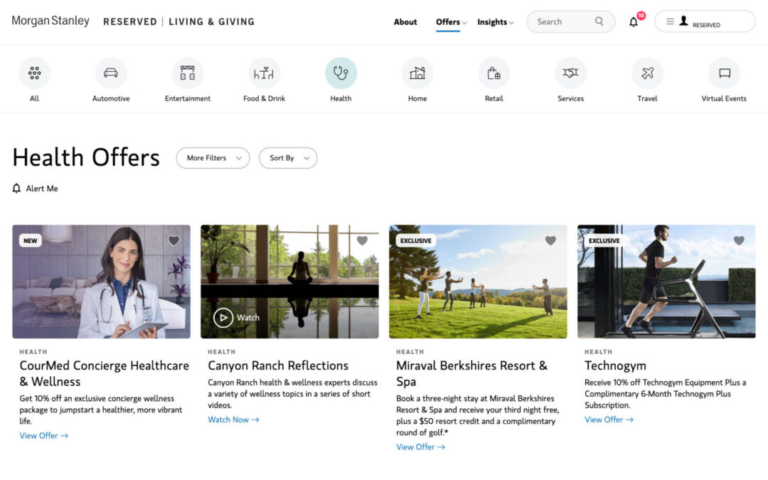 Morgan Stanley Reserved | Living & Giving